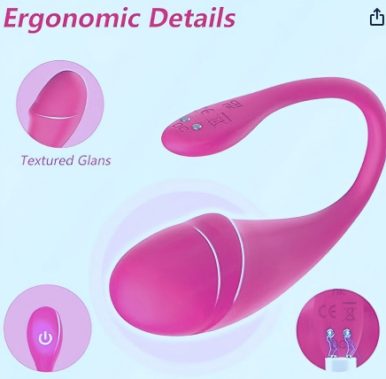 Wearable app-controlled vibrator with 9 modes