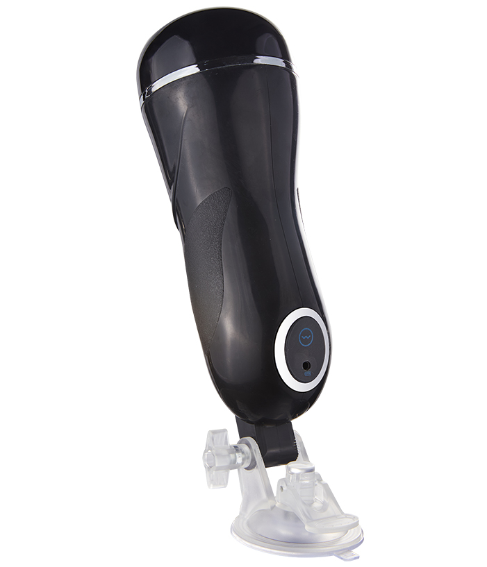 Hands-free stroker with suction cup base