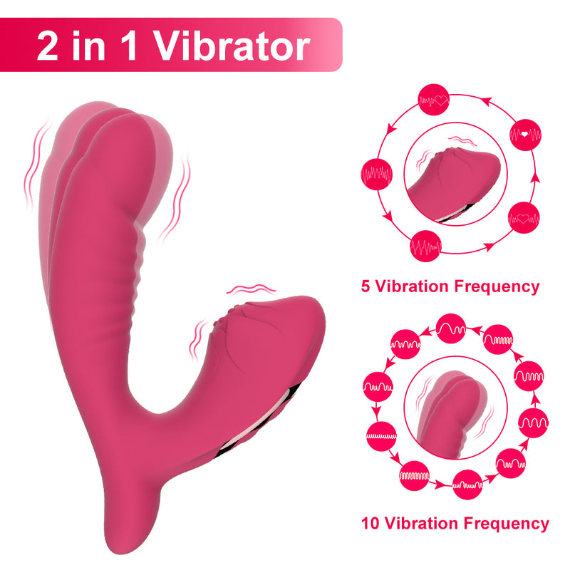 Wearable dual vibrator with 15 modes