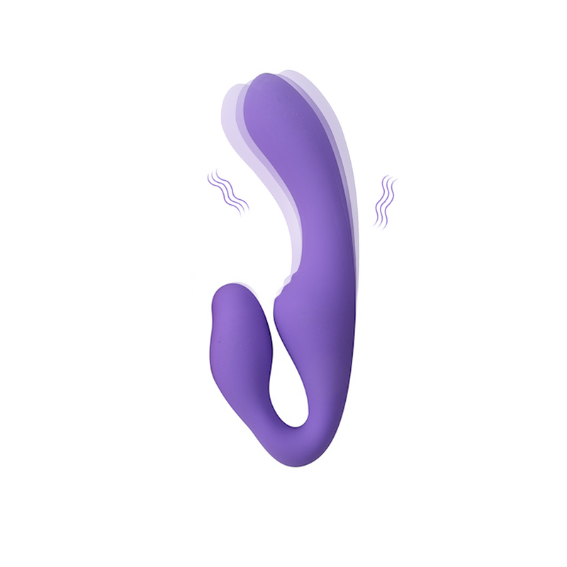 Wearable dual-ended vibrator with remote