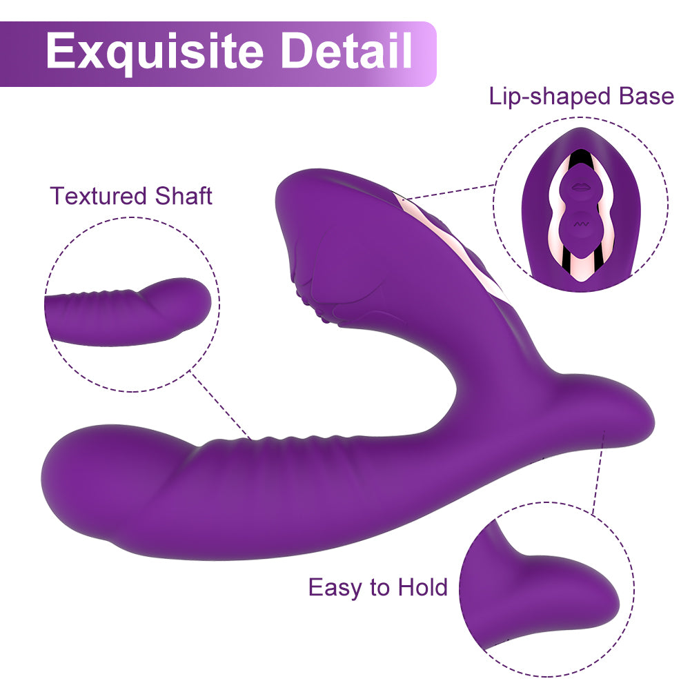 Wearable dual vibrator with 15 modes
