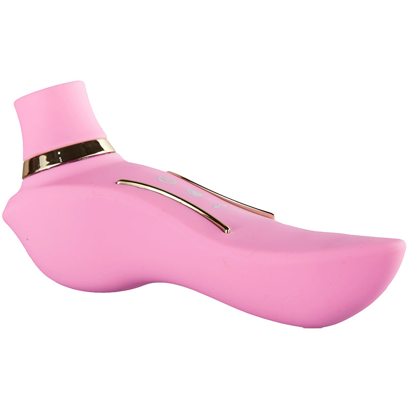 Clitoral suction stimulator with warming