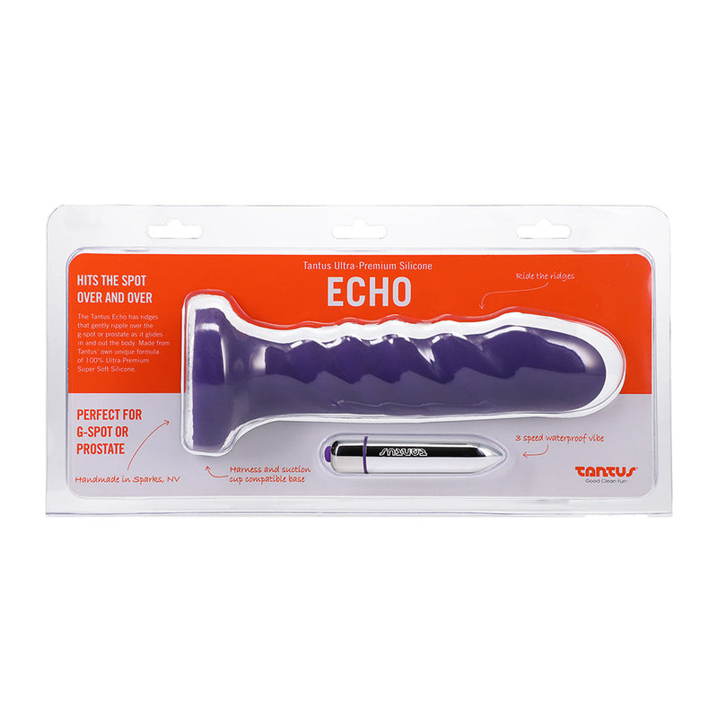 Tantus Echo Vibrating Dildo Amethyst