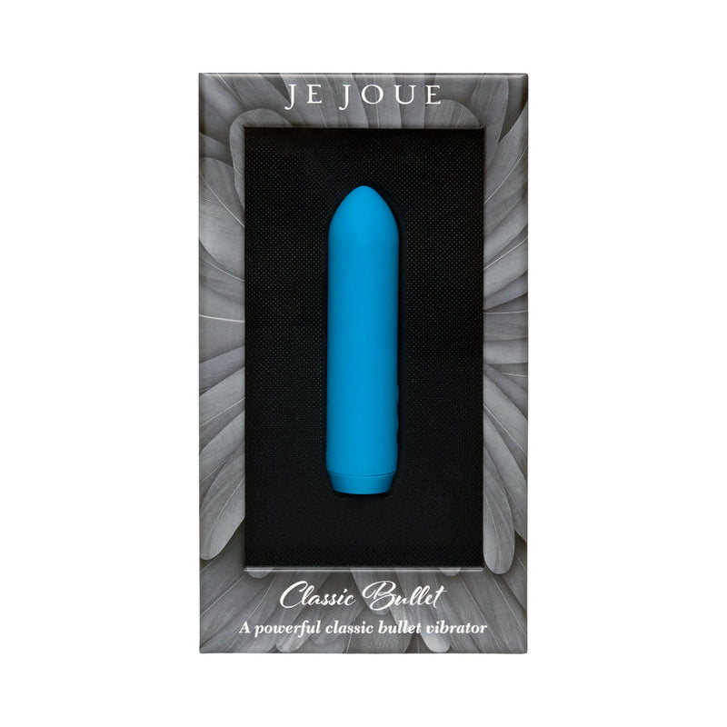 Je Joue Classic Bullet Vibrator Rechargeable Silicone with Finger Sleeve Teal