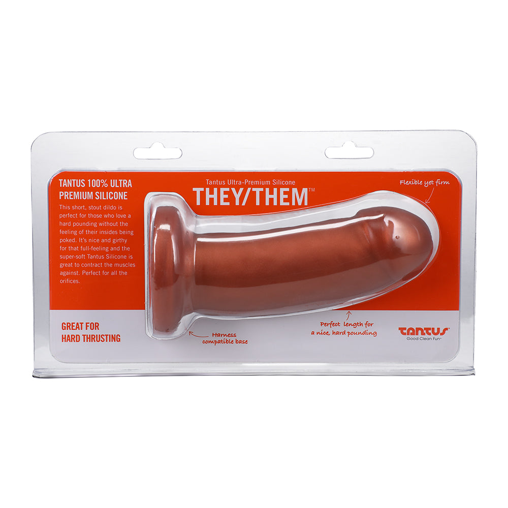 Tantus They/Them 5.5 in. Dildo Soft Copper