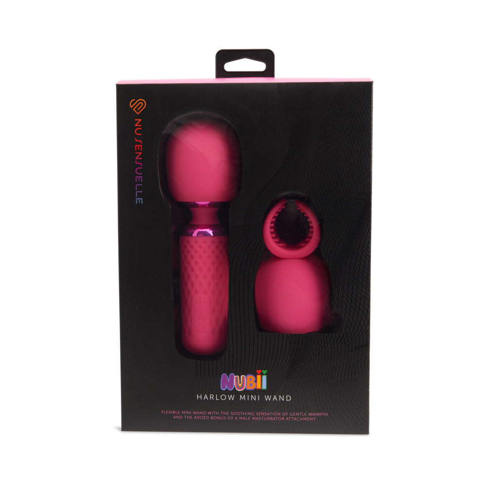 Nu Sensuelle Harlow Nubii Mini Wand with Masturbator Pink