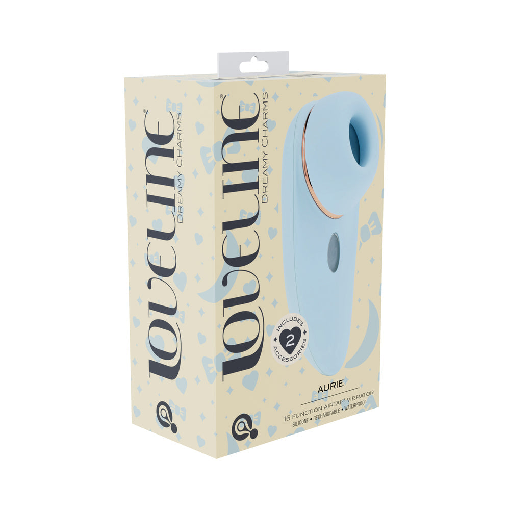 LoveLine Aurie AirTapTech Rechargeable Vibrator Blue