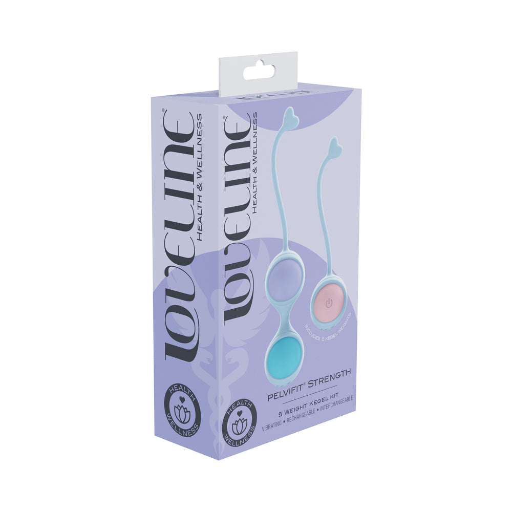 LoveLine PelviFit Strength Kegel Kit with Remote Purple
