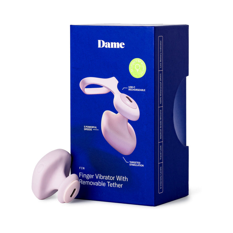 Dame Fin 2.0 Finger Vibrator Quartz