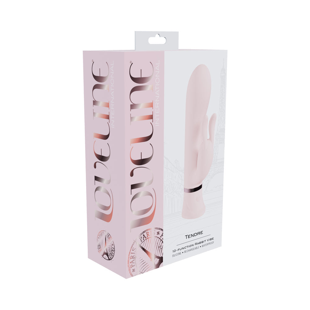 Loveline Tendre Rechargeable Silicone Rabbit Vibrator Pink