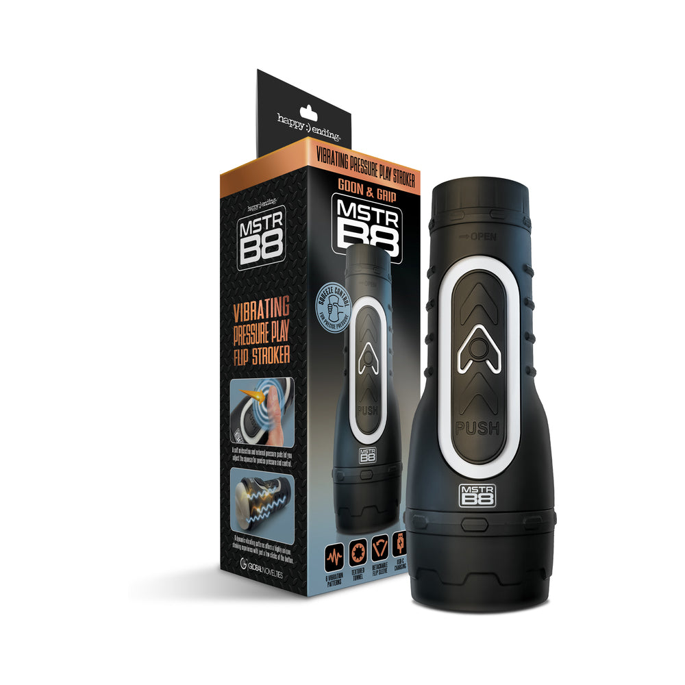 MSTR B8 Goon & Grip Vibrating Pressure Play Stroker