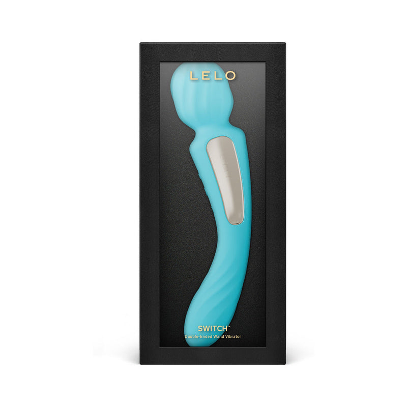 LELO SWITCH Double-Sided Wand Vibrator Aqua