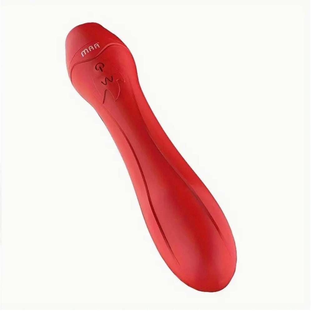 Heated rose G-spot vibrator