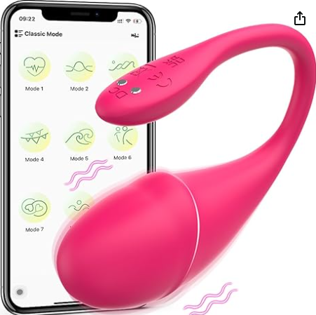 Wearable app-controlled vibrator with 9 modes