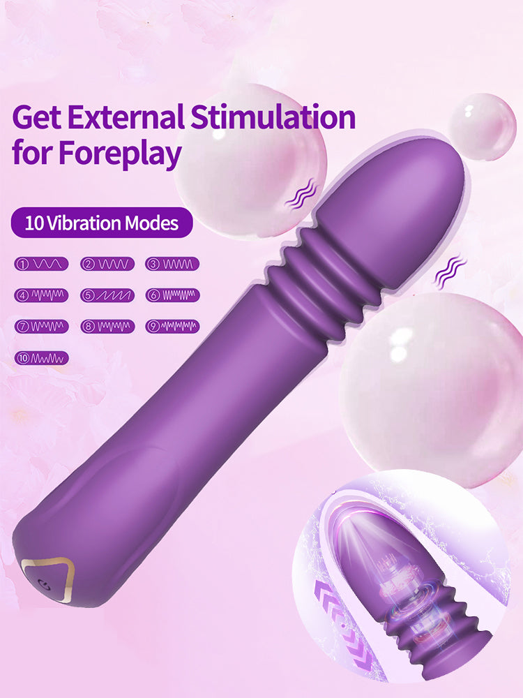 Thrusting vibrator with 10 vibration modes