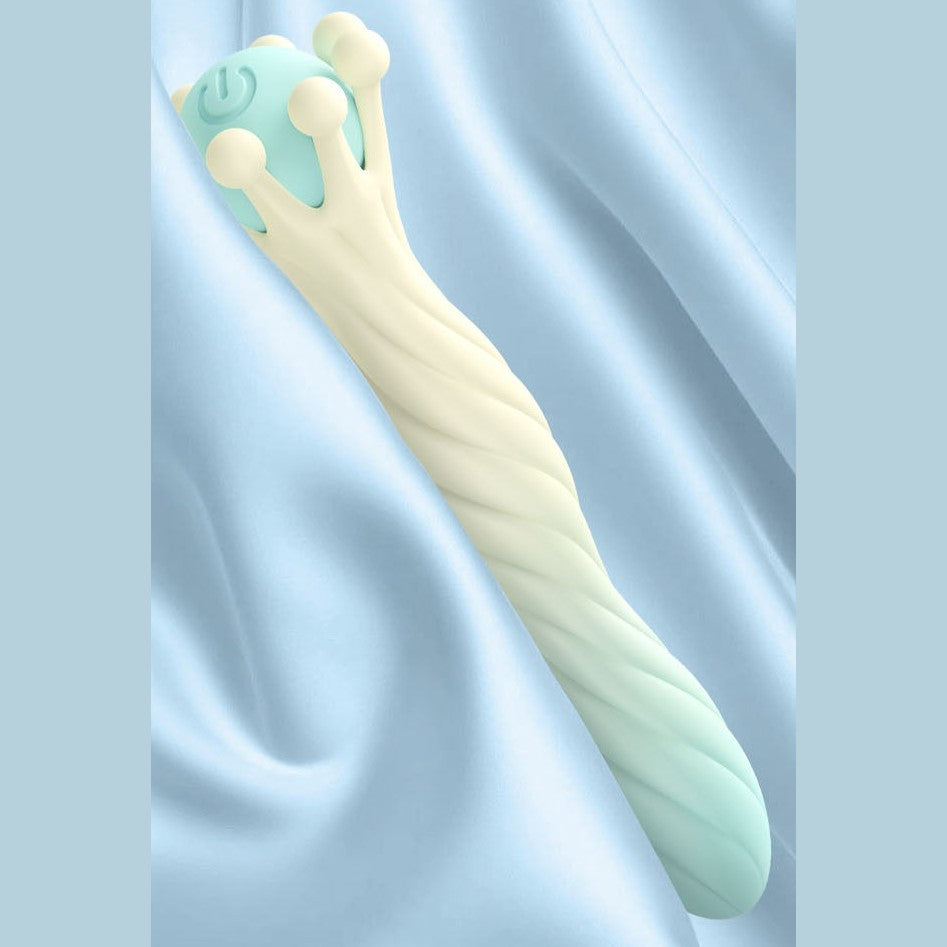 Mini crown vibrator with 10 modes